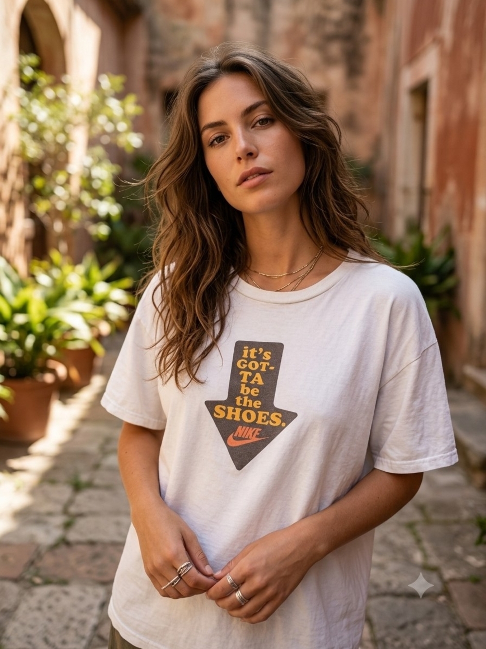 Nike Vintage Y2K It's Gotta Be The Shoes Graphic Tee Oversized Blokecore